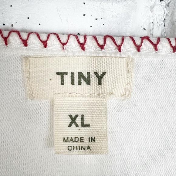 TINY Anthropologie Katarina Floral Embroidered Tank with Smocked waist - Picture 3 of 8